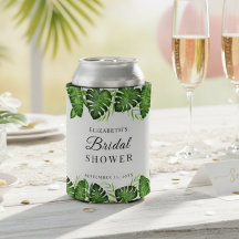 Tropische Groene Bruidsdouche Monstera Blad