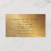 Tropische Groene Cali Grungy Goud Oerwoud VIP Visitekaartje (Achterkant)