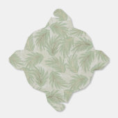 Tropische groene en gouden bladeren op de pagina bedankdoosjes (Uitgevouwen)