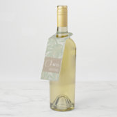 Tropische groene en gouden bladeren op pagina's flessenhanger (Schuin)