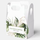 Tropische Groene Gable Favor Box Bedankdoosjes (Geopend)