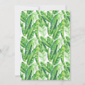 Tropische groene Geometrische Lijst GraduPartij Kaart (Achterkant)
