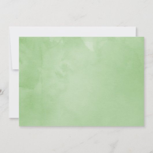 Tropische groene geometrische trouwkaart 'Save the Save The Date (Achterkant)