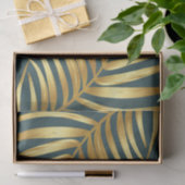 Tropische Groene Gouden Huwelijk Tissuepapier (Geschenk)