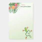 Tropische groene kikkervisreis begint Inspire-naam Post-it® Notes (Voorkant)
