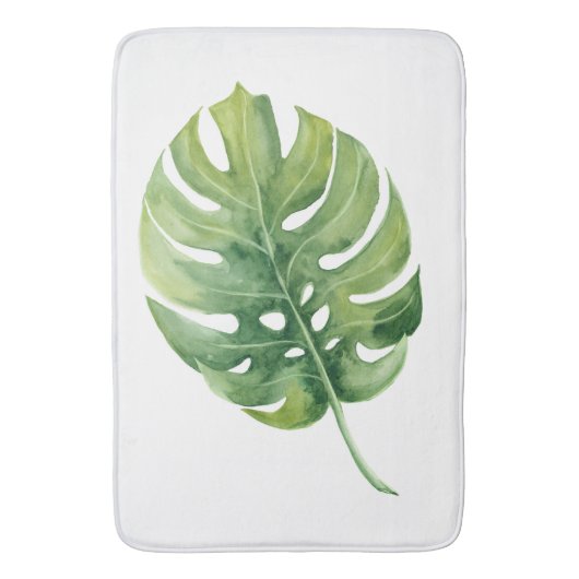 Tropische groene lebWaterverf Badmat (Voorkant Verticaal)