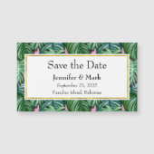 Tropische groene lekkages Wedden sparen de Datum (Voorkant)