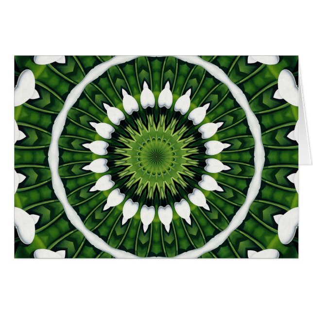 Tropische Groene Mandala (Voorkant Horizontaal)