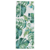 Tropische groene monstera palm laat Waterverf acht Wijn Cadeautas (Voorkant)