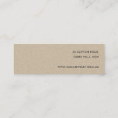 TROPISCHE GROENE MOSTERA FAUNA STUD OORBEL DISPLAY MINI VISITEKAARTJE (Achterkant)