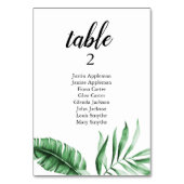 Tropische groene Palm Stoelindeling  Kaart (Voorkant)