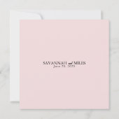 Tropische groene palmblad rand trouw uitnodiging (Achterkant)