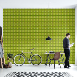 Tropische groene palmbladeren zonlicht klein patro behang