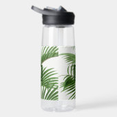 Tropische groene palmboom monogram waterfles (Rechts)