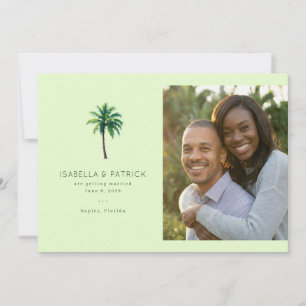 Tropische Groene Palmboom Save The Date
