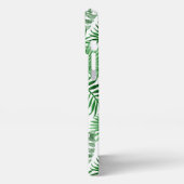 Tropische groene palmboom uit zomerkunst iPhone hoesje (Linkerkant)