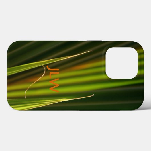 Tropische groene palmvaten  Case-Mate iPhone case (Achterkant (horizontaal))