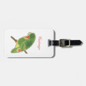 Tropische Groene Parkiet Thunder_Cove Bagagelabel (Voorkant horizontaal)