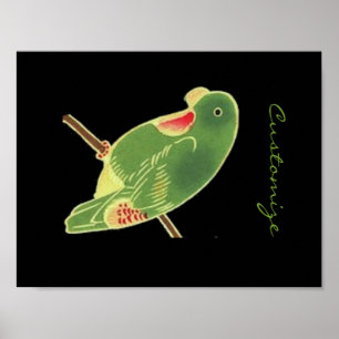 Tropische Groene Parkiet Thunder_Cove Poster