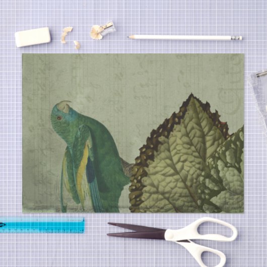  Tropische Groene Parrot Tissuepapier (Craft)