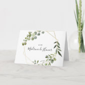 Tropische Groene Spaanse Bridal Partij Dank u Bedankkaart (Voorkant)