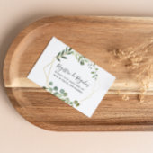 Tropische Groene Spaanse Bruiloft Gift Registry Informatiekaartje