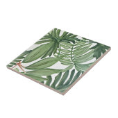 tropische groene tegels tegeltje (Zijkant)