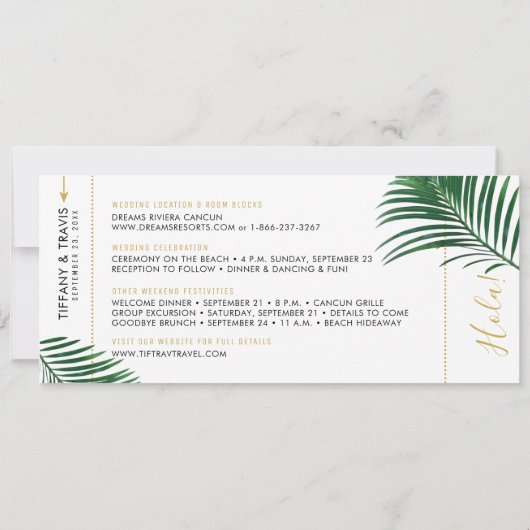 Tropische Groene Verlaten het instappen van pas sp Aankondiging (Achterkant)