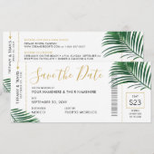 Tropische Groene Verlaten het instappen van pas sp Aankondiging (Voorkant / Achterkant)