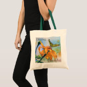 Tropische groene vlinderWaterverf Tote Bag (Voorkant (product))