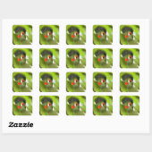Tropische groene vogel sticker (Vel)