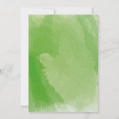 Tropische groene Waterverf Monstera Leaves Wedding Kaart (Achterkant)