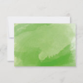 Tropische groene Waterverf palm Leaves Wedding RSV RSVP Kaartje (Achterkant)