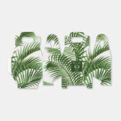 Tropische groene waterverf palmboom monogram bedankdoosjes (Uitgevouwen)