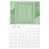 Tropische Groene Wedding Kalender Planner (Jan 2026)