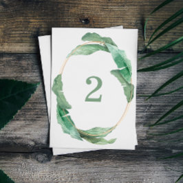 Tropische groene wedding. Waterverf botanisch Kaart