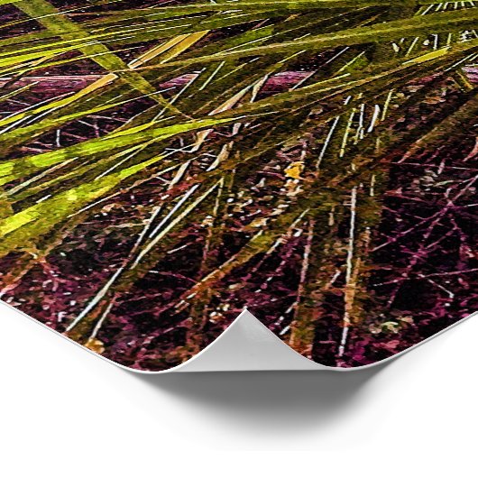 Tropische Groenen en Blue Sky Poster (Hoek)