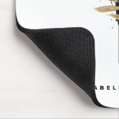 Tropische groenerbrief I Monogram gepersonaliseerd Muismat (Hoek)