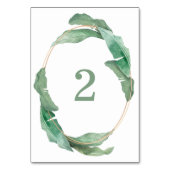 Tropische groenery bruiloft. Waterverf botanisch Kaart (Voorkant)