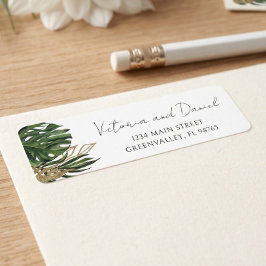 Tropische Groenvoorziening Botanische Boho Retoura Etiket