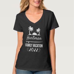 Tropische groepsreisband Hartmanns Familie T-shirt