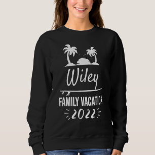 Tropische groepsreisband Wiley Family Vacation Trui