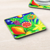 Tropische groeten in de hemel. Bestel nu Bier Onderzetter (Linkerzijde)