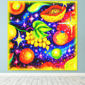 Tropische groeten in de hemel. Bestel nu Canvas Afdruk (Insitu (Houten vloer))