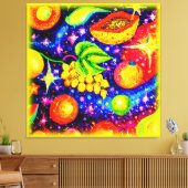 Tropische groeten in de hemel. Bestel nu Canvas Afdruk (Insitu (Woonkamer))