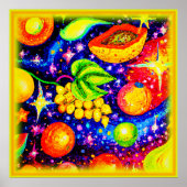 Tropische groeten in de hemel. Bestel nu Poster (Voorkant)