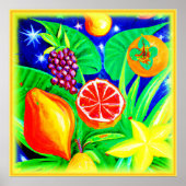 Tropische groeten in de hemel. Bestel nu Poster (Voorkant)