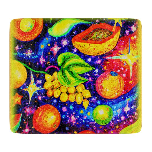 Tropische groeten in de hemel. Bestel nu Snijplank (Voorkant)