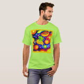 Tropische groeten in de hemel. Bestel nu T-shirt (Voorkant volledig)