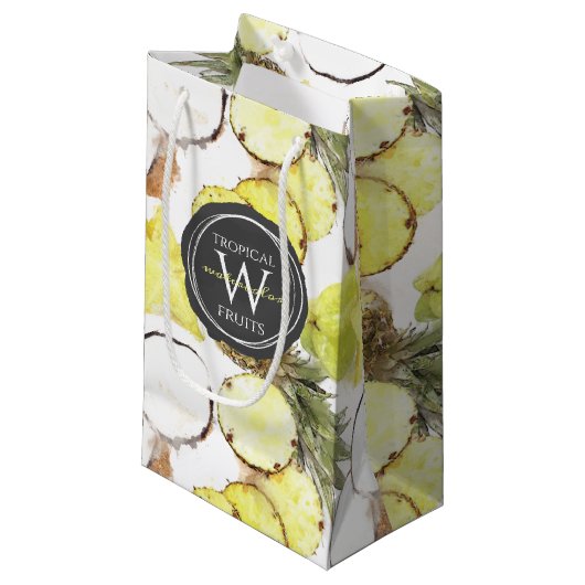 Tropische groeten van de Waterverf - Patroon Klein Cadeauzakje (Voorkant Gekanteld)